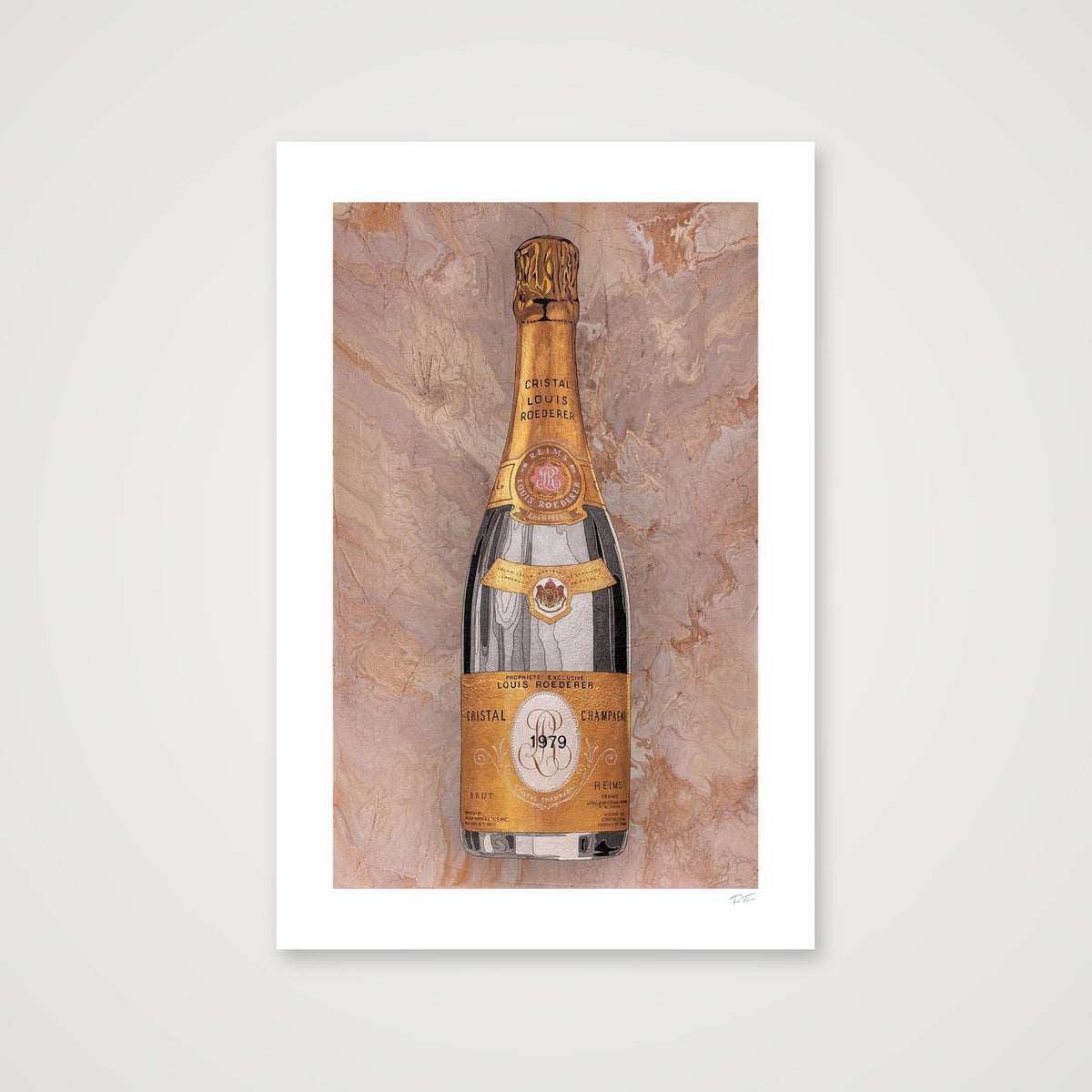 Cristal Champagne Art Print — 16×24" Print only