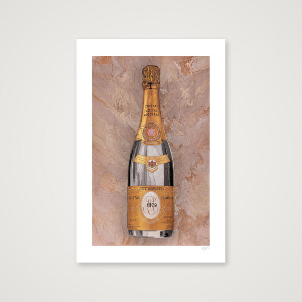 Cristal Champagne Art Print — 16×24" Print only