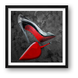 louboutin kate fine art print  — framed